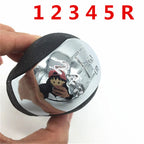 5/6 Speed Chrome Gear Shift Knob Lever Pen Gaiter Boot Cover For Opel Vectra C 2002 2003 2004 2005