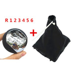 5/6 Speed Chrome Gear Shift Knob Lever Pen Gaiter Boot Cover For Opel Vectra C 2002 2003 2004 2005