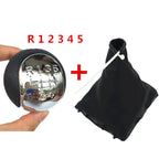 5/6 Speed Chrome Gear Shift Knob Lever Pen Gaiter Boot Cover For Opel Vectra C 2002 2003 2004 2005