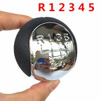 5/6 Speed Chrome Gear Shift Knob Lever Pen Gaiter Boot Cover For Opel Vectra C 2002 2003 2004 2005