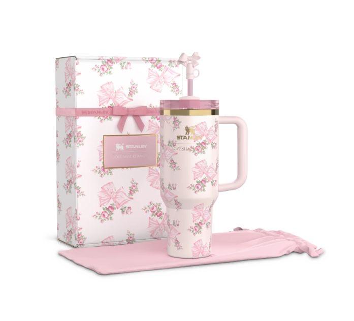 Stanley x LoveShackFancy Quencher Tumbler Gift Box - Ribbon Rosa Pink (40oz)