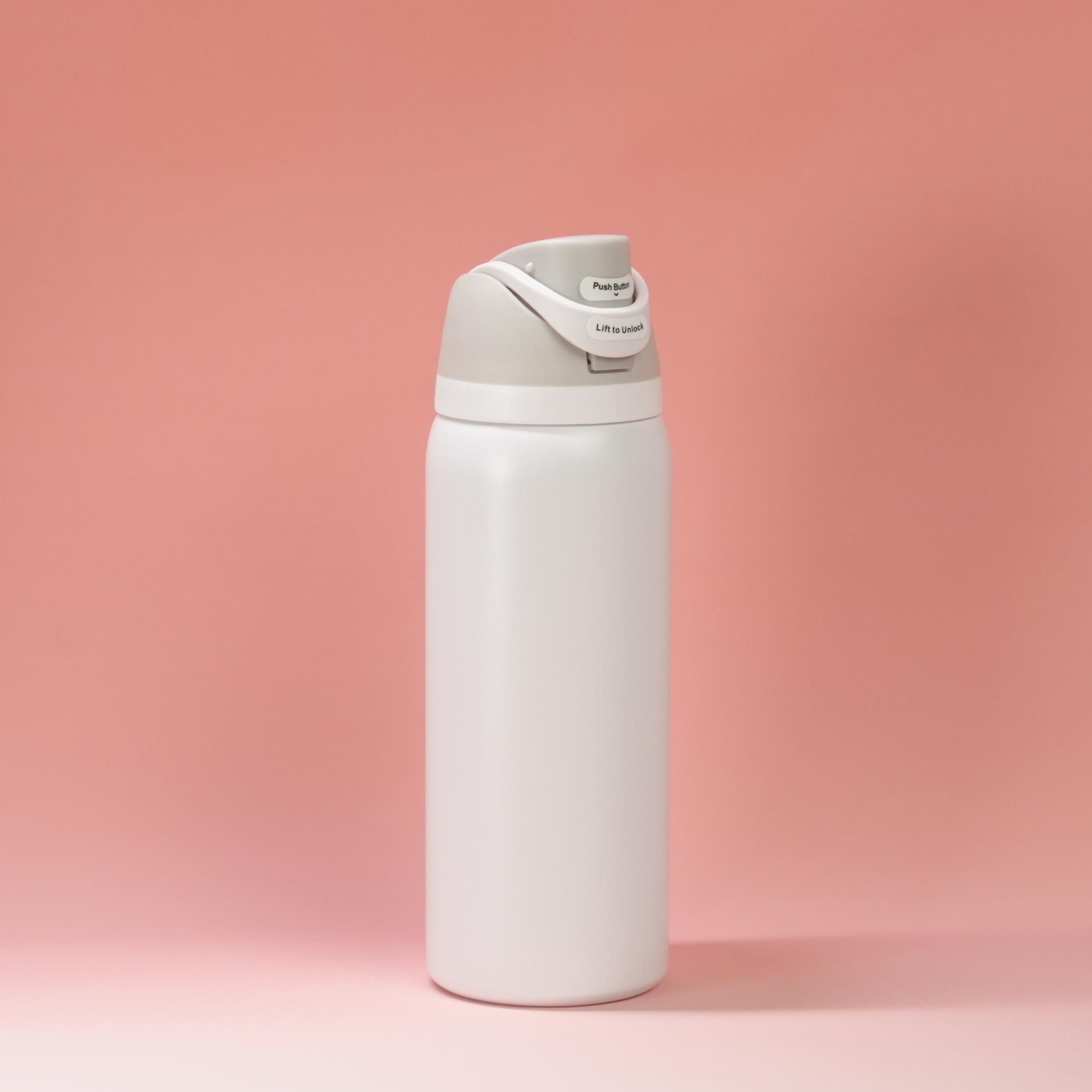 Owala FreeSip Insulated Bottle - Shy Marshmallow (All-White) (32oz)