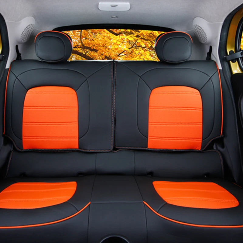 Custom For Smart 453 Fortwo 2015 - 2018 Car Seat Cover Four Seasons Breathable Cushion Decoration Interior