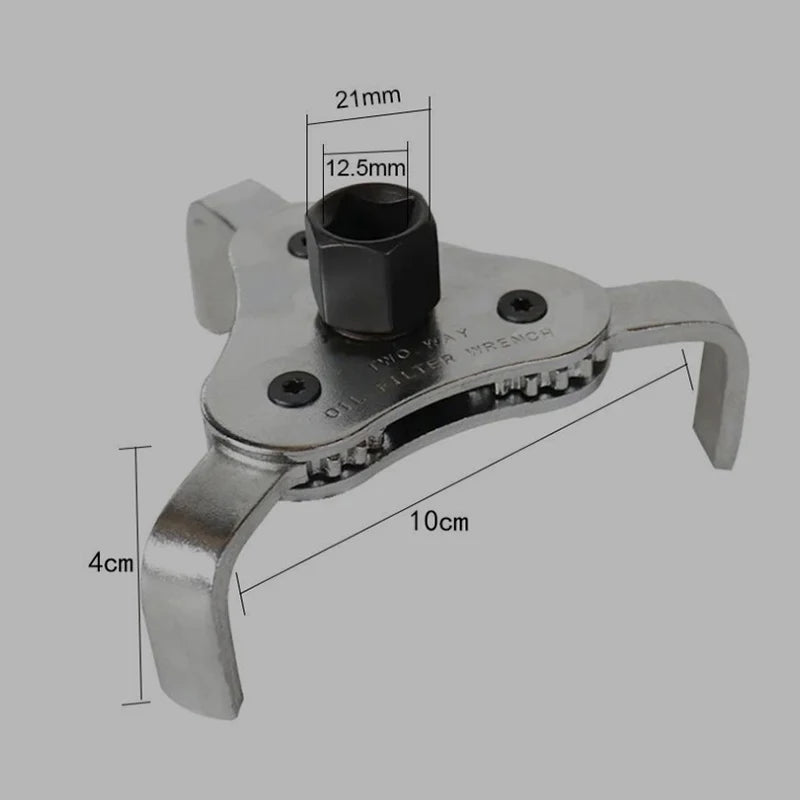 〔YY24〕Oil Filter Wrench Tool For Auto Car Repair Adjustable Two Way Oil Filter Removal Key Auto Car Repairing