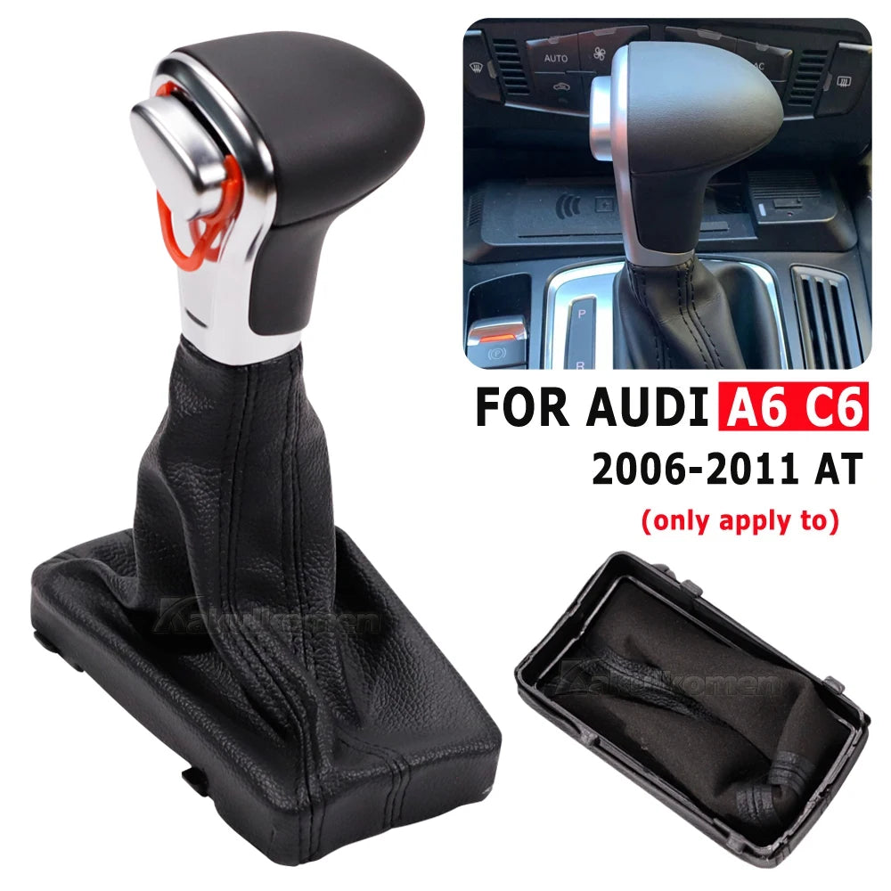 For Audi A4 B8 2009-up/A5 2008-up/Q5 2009-2015/A6 C6 2006-2011/A6L C7 2012-2018 car Leather GEAR