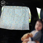 Suction Cup Curtain In The Car Window Sunshade Cover Cartoon Universal Side Window Sunshade UV Protection