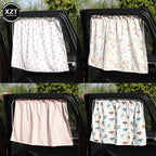 Suction Cup Curtain In The Car Window Sunshade Cover Cartoon Universal Side Window Sunshade UV Protection