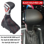 For Audi A4 B8 2009-up/A5 2008-up/Q5 2009-2015/A6 C6 2006-2011/A6L C7 2012-2018 car Leather GEAR