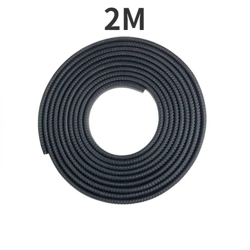 2/3/5M Car Door Anti Collision Strip with Steel Disc Bumper Trim Edge Scratch Protector Strip Sealing Guard