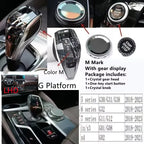 3 Piece Set Crystal Gear Shift Knob Lever Stick Handle for BMW 3 5 6 7 series x3 x5 x6 f30 g15 f01 g20 g05