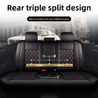 For Huidasource Dodge Ram Seat Covers, Front & Rear Pickup Truck Leather Seat Cover Fit for 2009-2018 1500