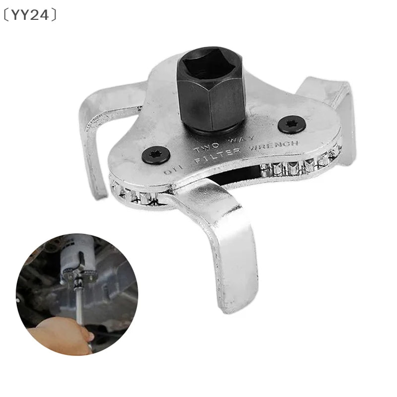 〔YY24〕Oil Filter Wrench Tool For Auto Car Repair Adjustable Two Way Oil Filter Removal Key Auto Car Repairing
