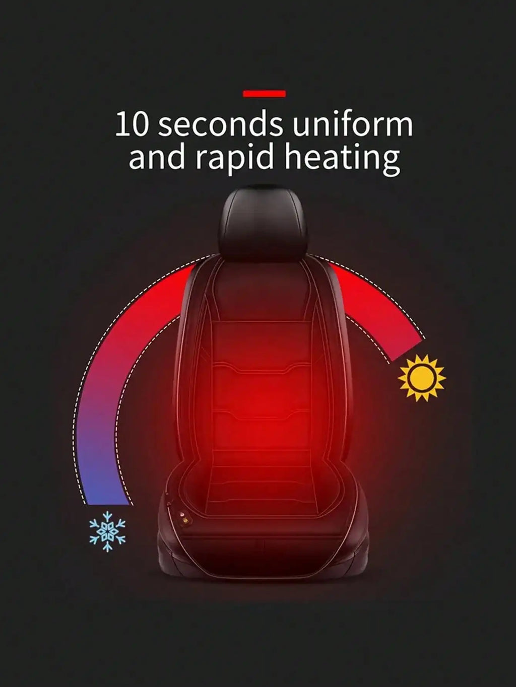 Universal Car Heated Seat Cushion 12V 24V Winter Warm Carriage Heating Blanket - Vehicle Seat Warmer