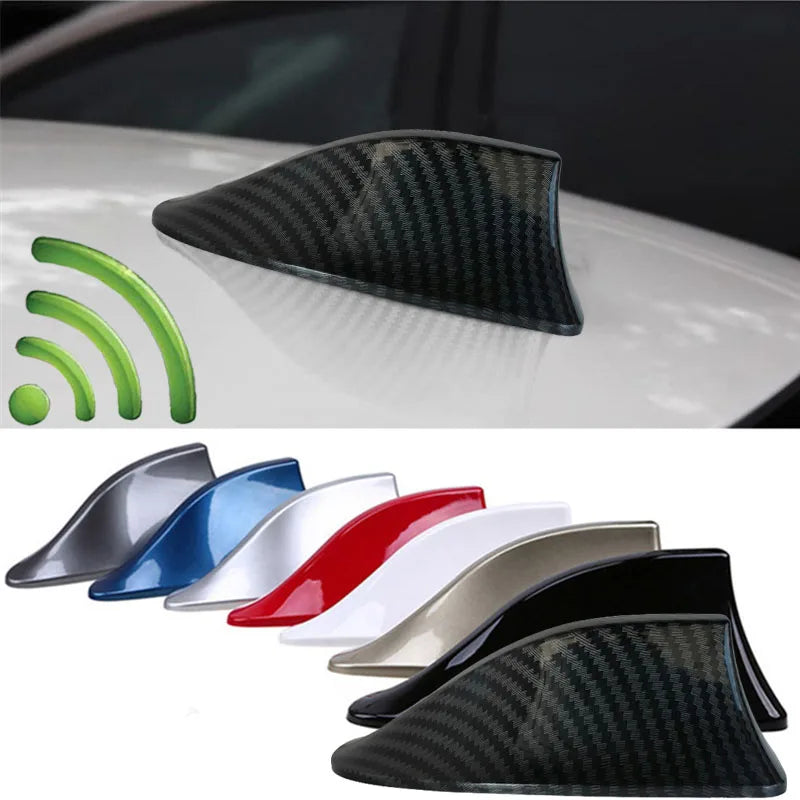 Car Radio Shark Fin Car Shark Antenna Radio FM Signal Design For All Automobiles Aerials Auto Exterior