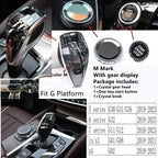 3 Piece Set Crystal Gear Shift Knob Lever Stick Handle for BMW 3 5 6 7 series x3 x5 x6 f30 g15 f01 g20 g05