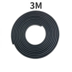 2/3/5M Car Door Anti Collision Strip with Steel Disc Bumper Trim Edge Scratch Protector Strip Sealing Guard