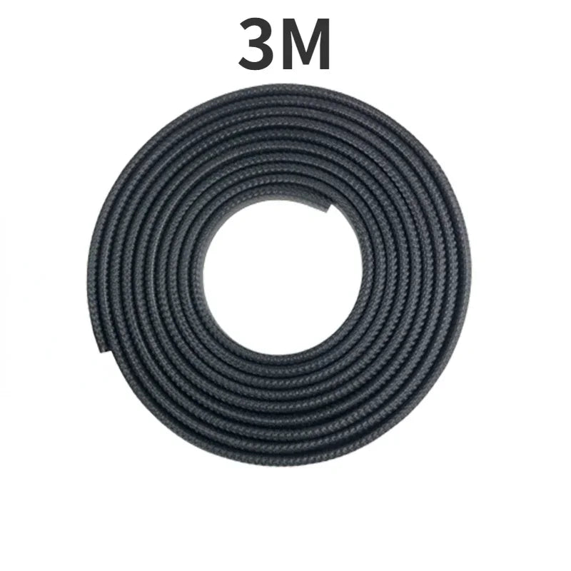 2/3/5M Car Door Anti Collision Strip with Steel Disc Bumper Trim Edge Scratch Protector Strip Sealing Guard