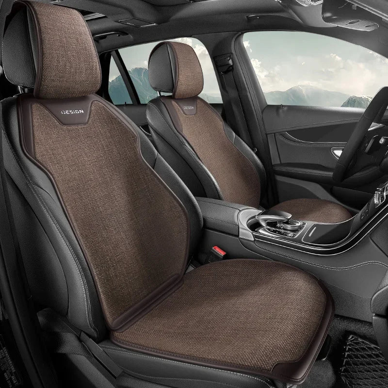 Universal Car Seat Cover Four Season Auto Flax Breathable Anti-Slip Covers for Car Seats Cover Protection Cars Seats
