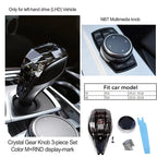 Crystal Gear Shift Lever Knob Set For BMW 5 Series G30 G32 G01 G08 7 Series G11 G12 F10 F20 F30 F32 F25