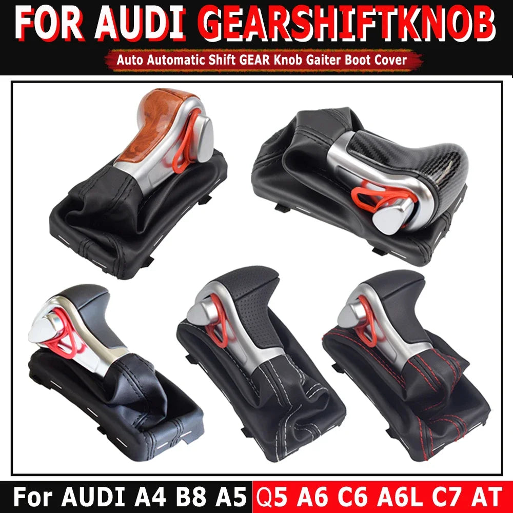 For Audi A4 B8 2009-up/A5 2008-up/Q5 2009-2015/A6 C6 2006-2011/A6L C7 2012-2018 car Leather GEAR