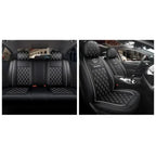 For Huidasource Dodge Ram Seat Covers, Front & Rear Pickup Truck Leather Seat Cover Fit for 2009-2018 1500