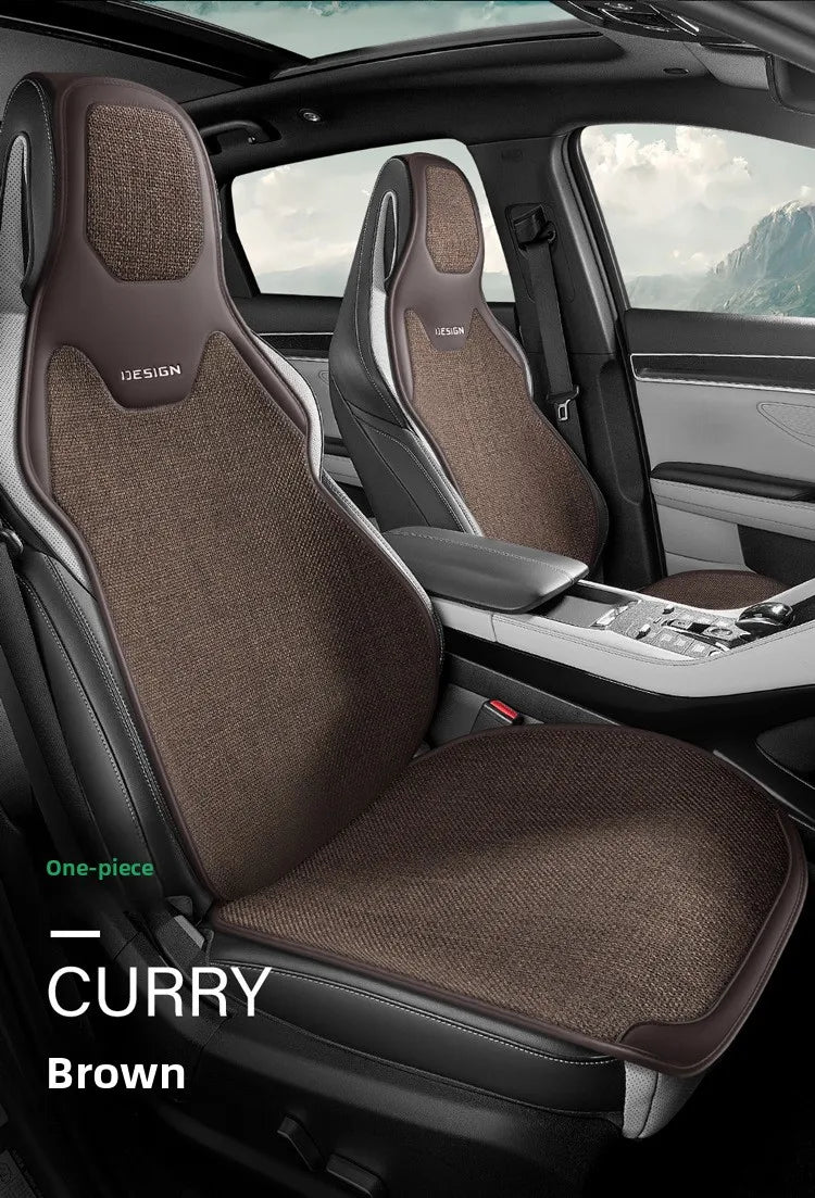 Universal Car Seat Cover Four Season Auto Flax Breathable Anti-Slip Covers for Car Seats Cover Protection Cars Seats