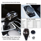 Crystal Gear Shift Lever Knob Set For BMW 5 Series G30 G32 G01 G08 7 Series G11 G12 F10 F20 F30 F32 F25