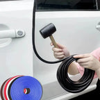 2/3/5M Car Door Anti Collision Strip with Steel Disc Bumper Trim Edge Scratch Protector Strip Sealing Guard