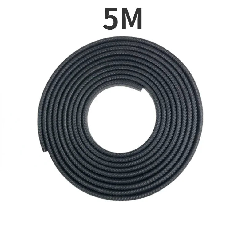 2/3/5M Car Door Anti Collision Strip with Steel Disc Bumper Trim Edge Scratch Protector Strip Sealing Guard
