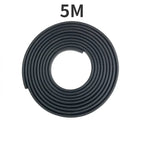 2/3/5M Car Door Anti Collision Strip with Steel Disc Bumper Trim Edge Scratch Protector Strip Sealing Guard
