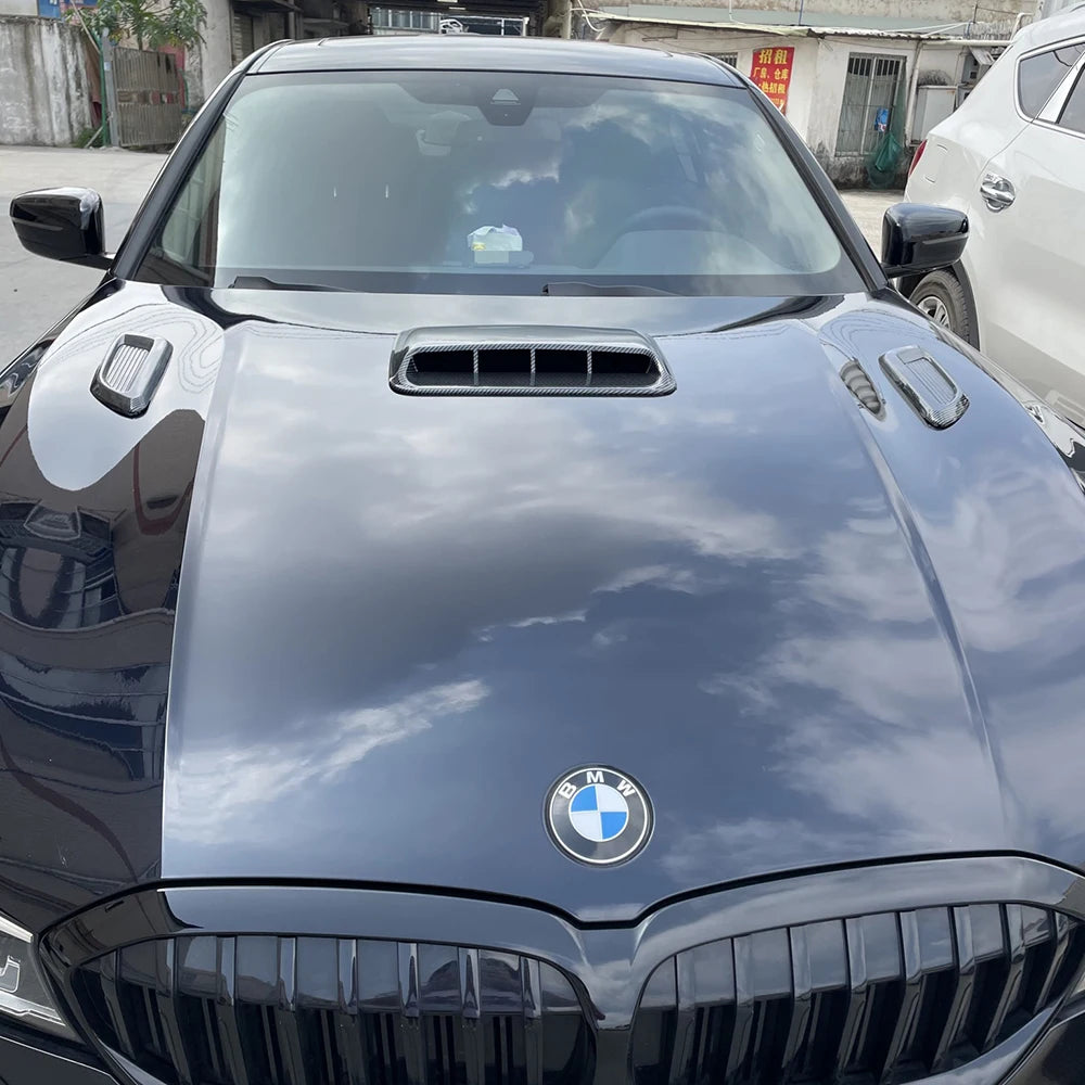 Car Tuning Hood Car Air Flow Intake Hood Scoop Vent Bonnet Decorative For BMW Audi Benz Car Air Intake