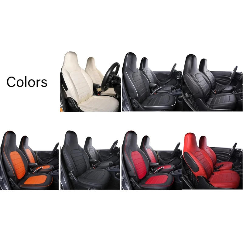 Custom For Smart 453 Fortwo 2015 - 2018 Car Seat Cover Four Seasons Breathable Cushion Decoration Interior