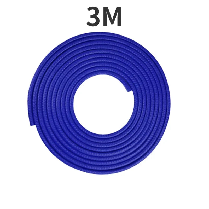 2/3/5M Car Door Anti Collision Strip with Steel Disc Bumper Trim Edge Scratch Protector Strip Sealing Guard