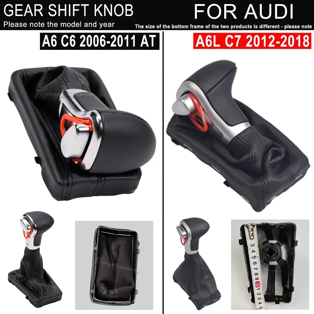 For Audi A4 B8 2009-up/A5 2008-up/Q5 2009-2015/A6 C6 2006-2011/A6L C7 2012-2018 car Leather GEAR