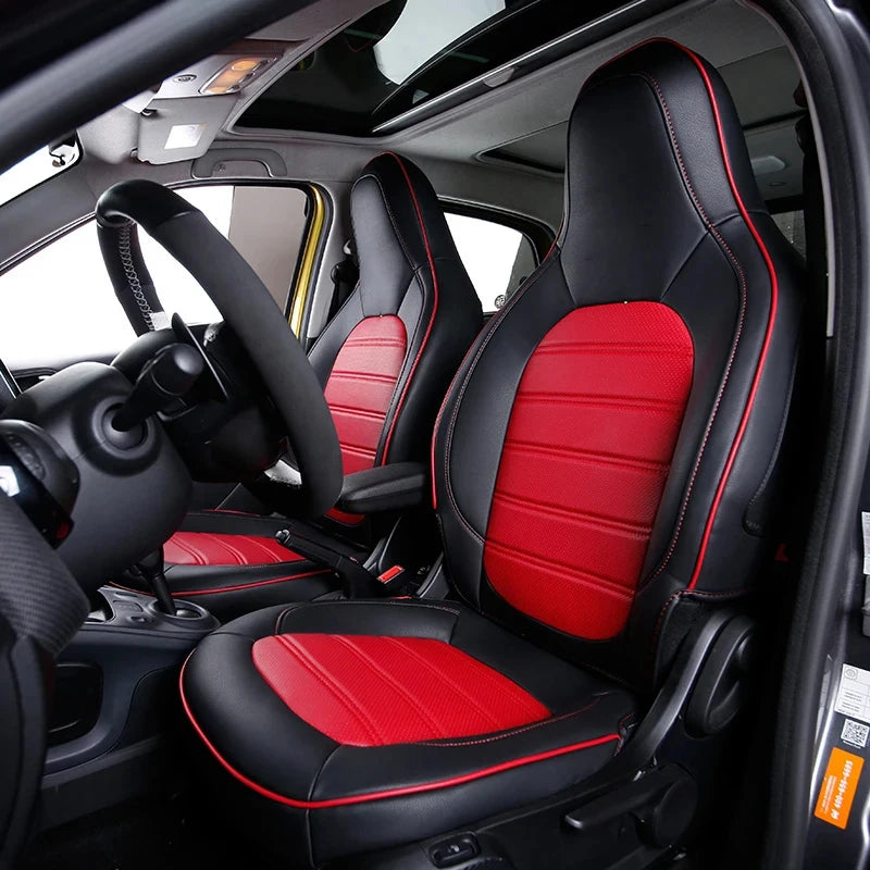Custom For Smart 453 Fortwo 2015 - 2018 Car Seat Cover Four Seasons Breathable Cushion Decoration Interior