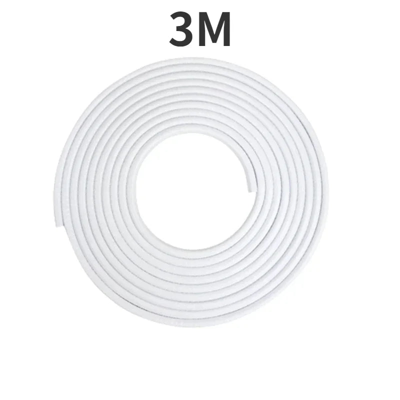 2/3/5M Car Door Anti Collision Strip with Steel Disc Bumper Trim Edge Scratch Protector Strip Sealing Guard