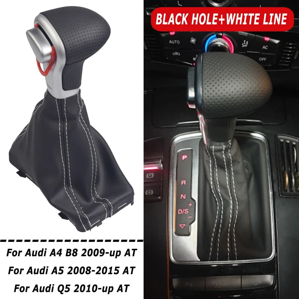 For Audi A4 B8 2009-up/A5 2008-up/Q5 2009-2015/A6 C6 2006-2011/A6L C7 2012-2018 car Leather GEAR
