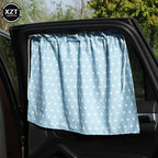 Suction Cup Curtain In The Car Window Sunshade Cover Cartoon Universal Side Window Sunshade UV Protection