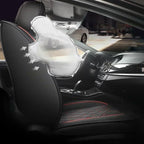 For Huidasource Dodge Ram Seat Covers, Front & Rear Pickup Truck Leather Seat Cover Fit for 2009-2018 1500