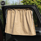 Suction Cup Curtain In The Car Window Sunshade Cover Cartoon Universal Side Window Sunshade UV Protection