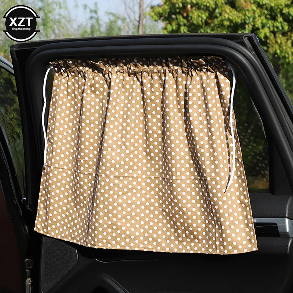 Suction Cup Curtain In The Car Window Sunshade Cover Cartoon Universal Side Window Sunshade UV Protection