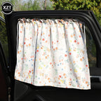 Suction Cup Curtain In The Car Window Sunshade Cover Cartoon Universal Side Window Sunshade UV Protection