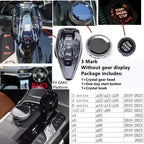 3 Piece Set Crystal Gear Shift Knob Lever Stick Handle for BMW 3 5 6 7 series x3 x5 x6 f30 g15 f01 g20 g05