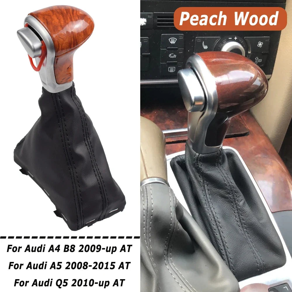 For Audi A4 B8 2009-up/A5 2008-up/Q5 2009-2015/A6 C6 2006-2011/A6L C7 2012-2018 car Leather GEAR