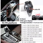 3 Piece Set Crystal Gear Shift Knob Lever Stick Handle for BMW 3 5 6 7 series x3 x5 x6 f30 g15 f01 g20 g05
