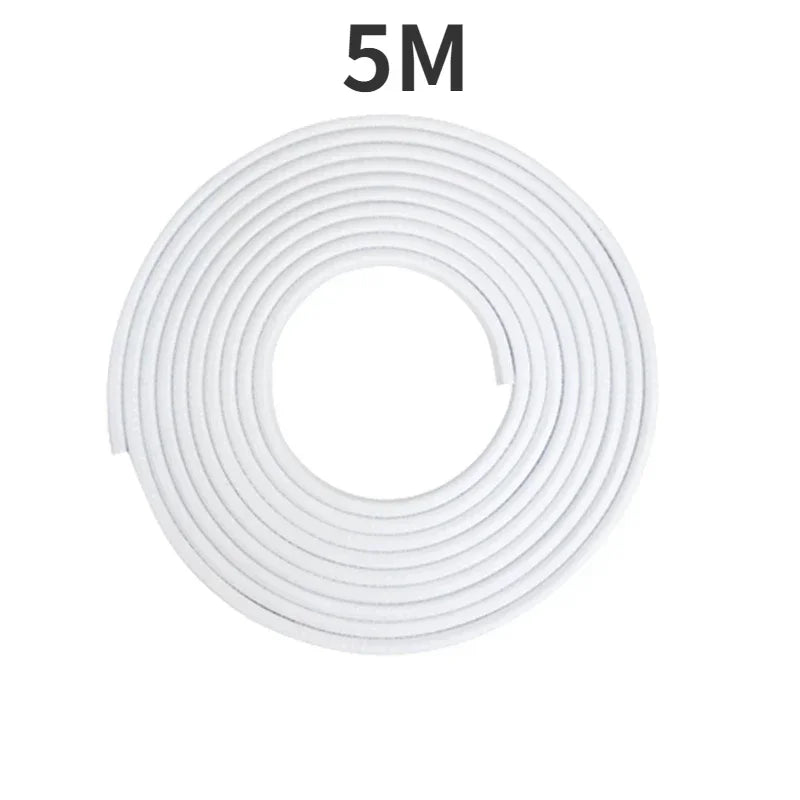 2/3/5M Car Door Anti Collision Strip with Steel Disc Bumper Trim Edge Scratch Protector Strip Sealing Guard