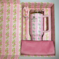Stanley x LoveShackFancy Quencher H2.0 FlowState Tumbler - Ribbon Rosa (40oz)