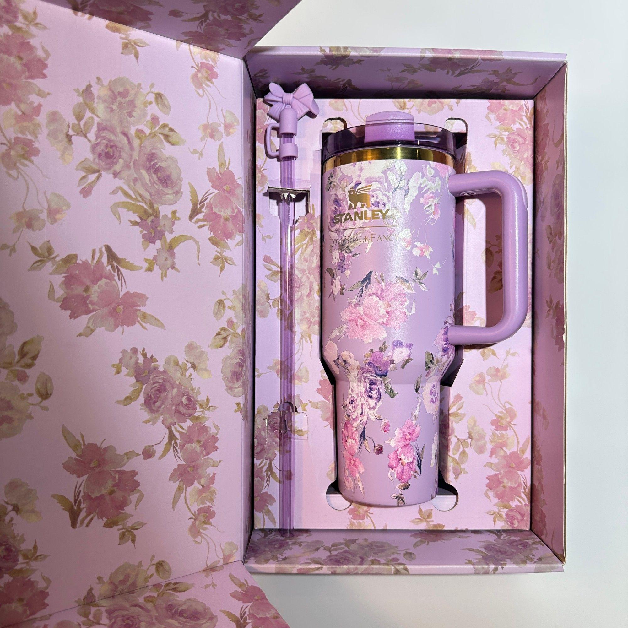 Stanley x LoveShackFancy Quencher H2.0 FlowState Tumbler - Blooming Heirloom (40oz)