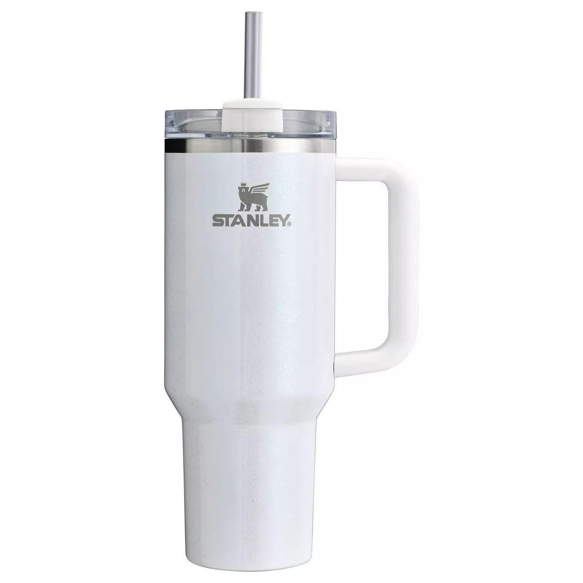 Stanley Quencher H2.0 FlowState Tumbler - White Shimmer (40oz)