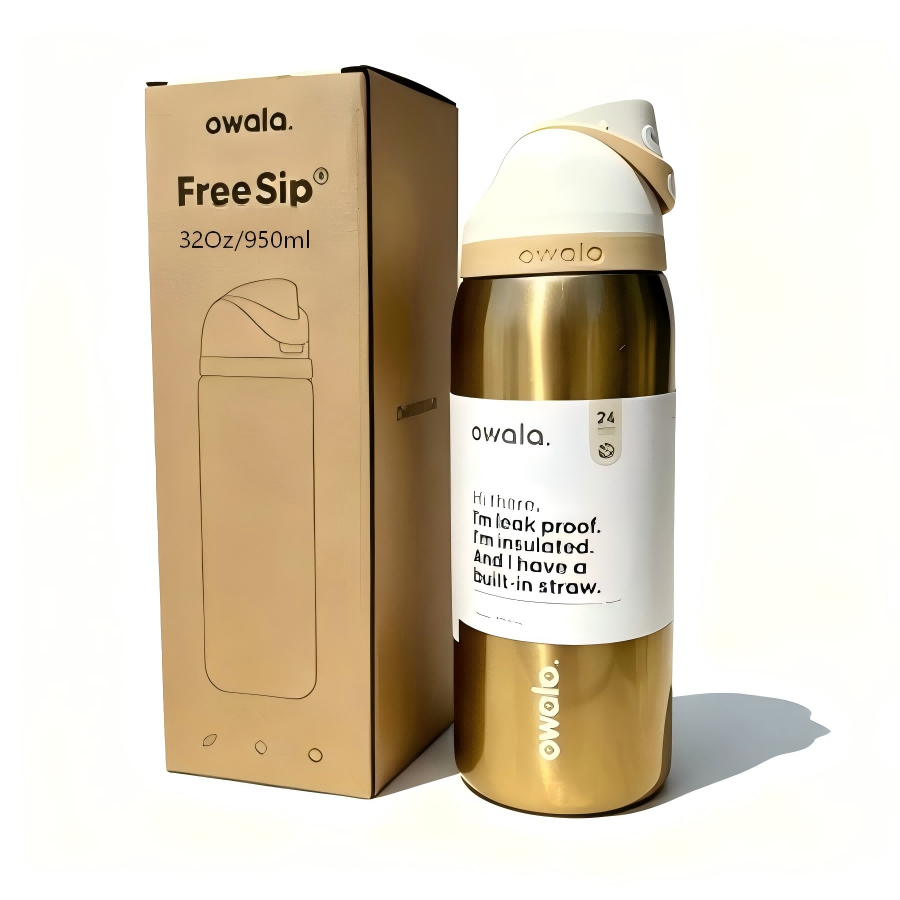 Owala FreeSip Insulated Stainless Steel Bottle - Absolute Sleigh (32oz)